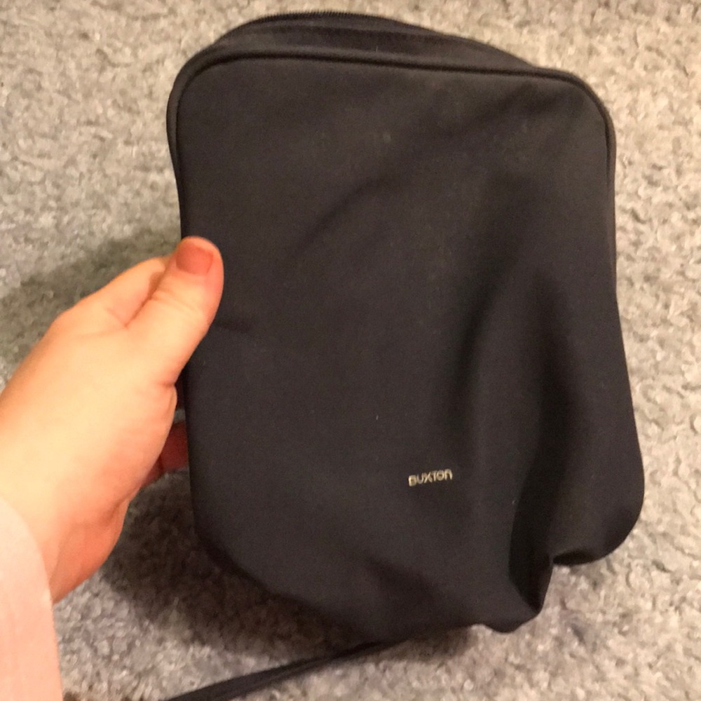 Navy handbag